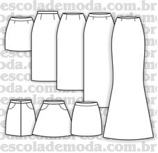 Moldes de saias